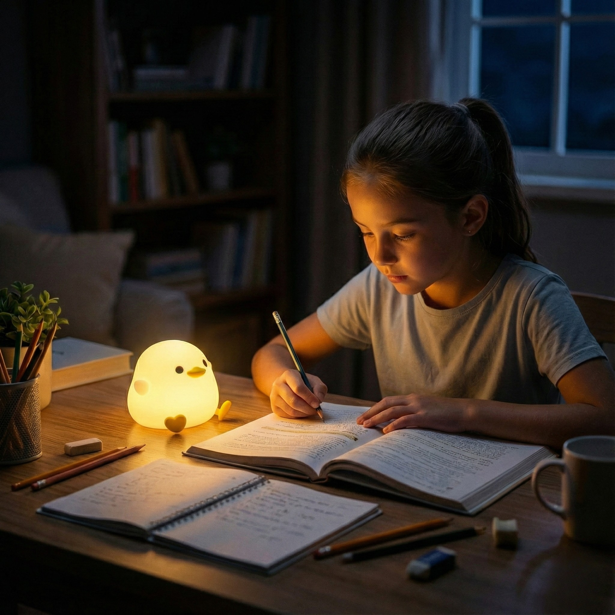 GlideGlow — Cute LED Night Light Lamp for Bedside & Kids Room Decor