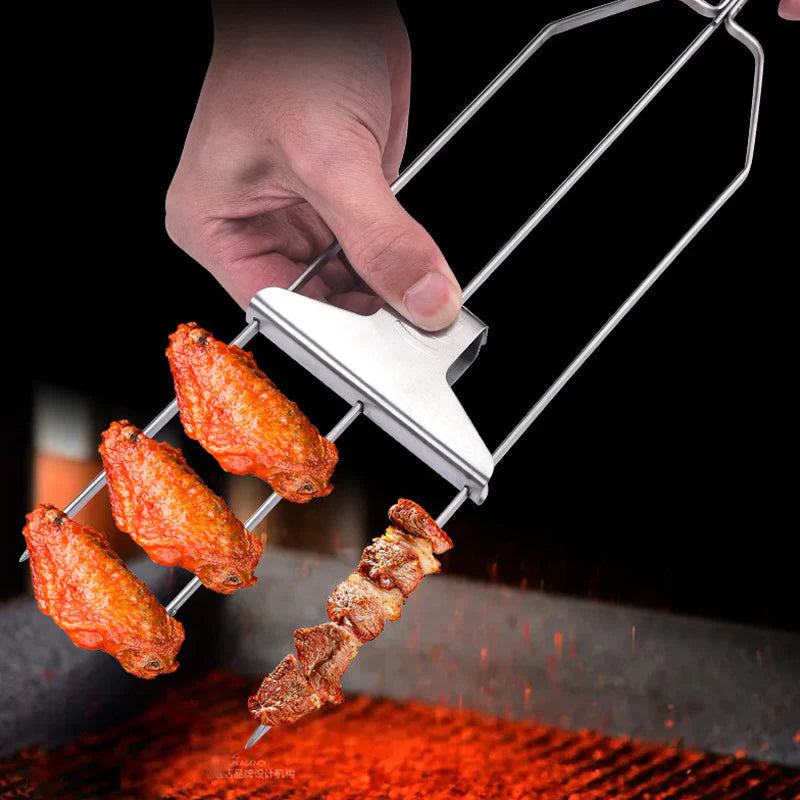 BlazeTrio Skewers — Stainless Steel BBQ Skewer Set