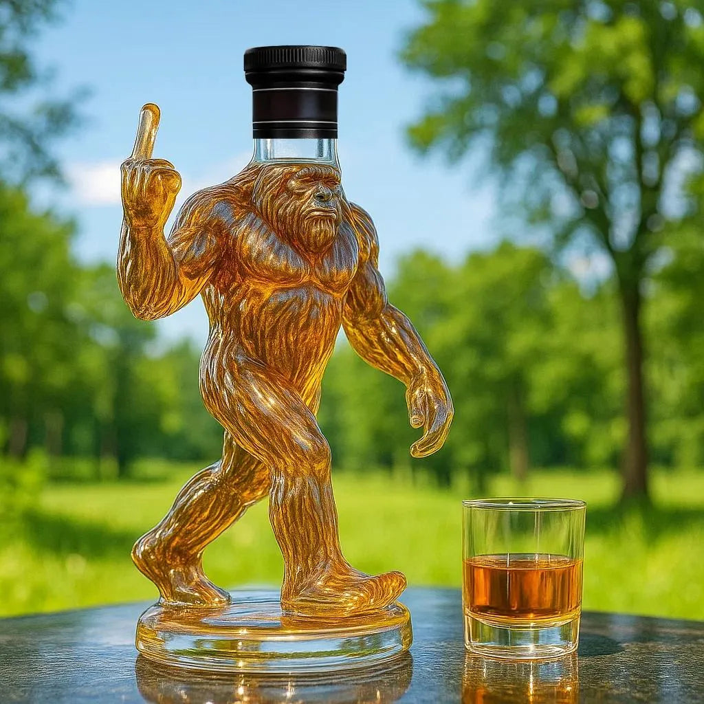 Decantor pentru whiskey Bigfoot – Sticlă decorativă cu impact vizual
