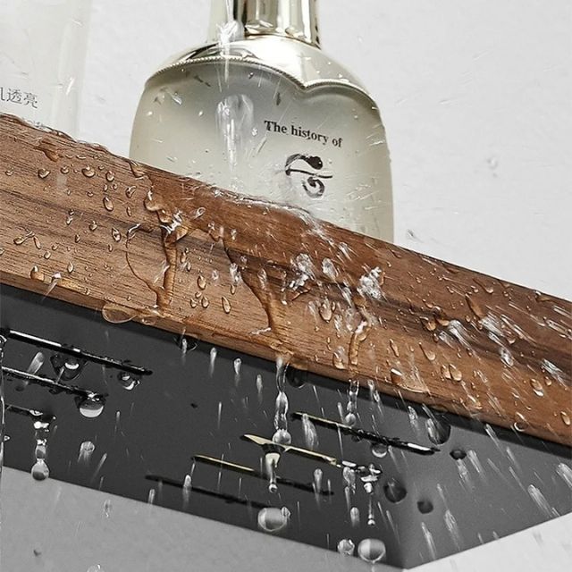 WoodHaven – rustiikkinen puinen kylpyhuonehylly