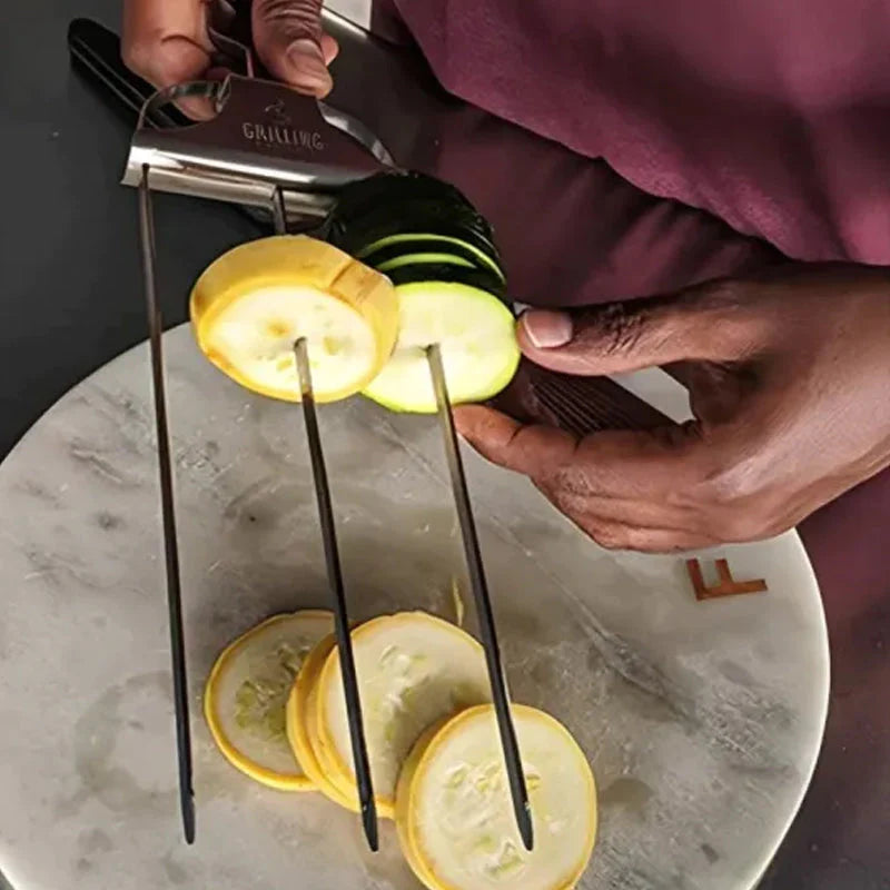 BlazeTrio Skewers — Stainless Steel BBQ Skewer Set