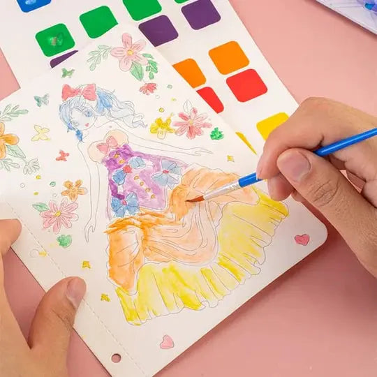 Gyermekkori végtelen álom, kézzel festett