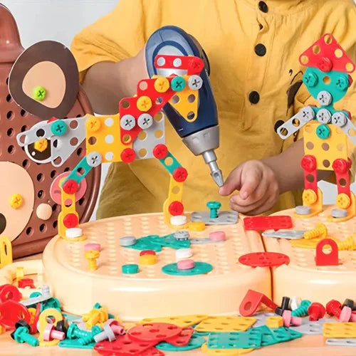 BuildBrilliance BlastSet — Lasten rakennusleikkisetti porakoneella