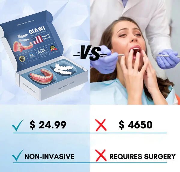 SmilePro – Přizpůsobitelná silikonová sada umělého chrupu