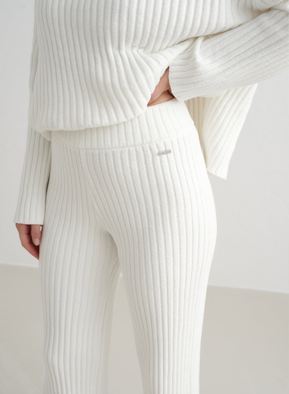 Celine | Almond White Corduroy Pants