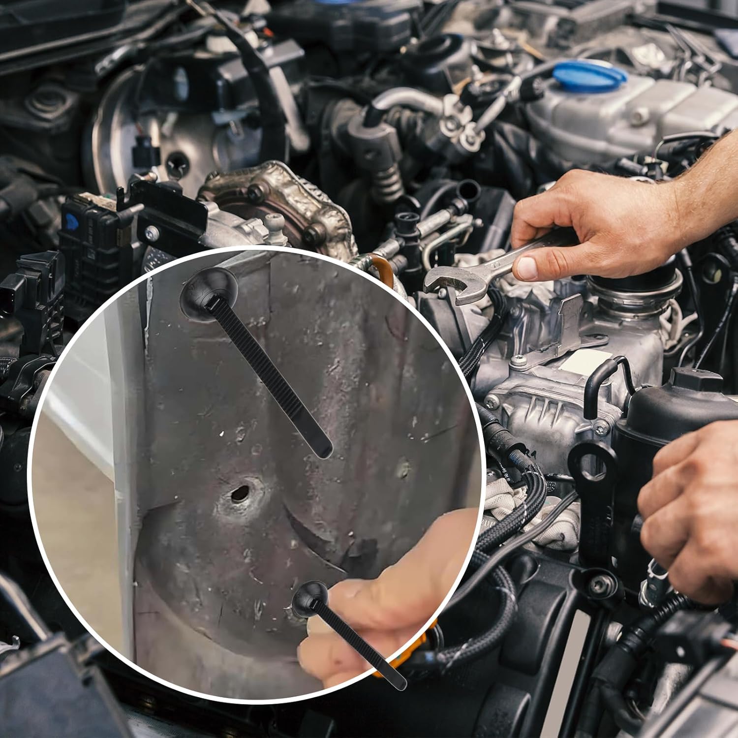 Universelle, wiederverwendbare Kabelbinder-Schnalle zum Ordnen von Kabeln