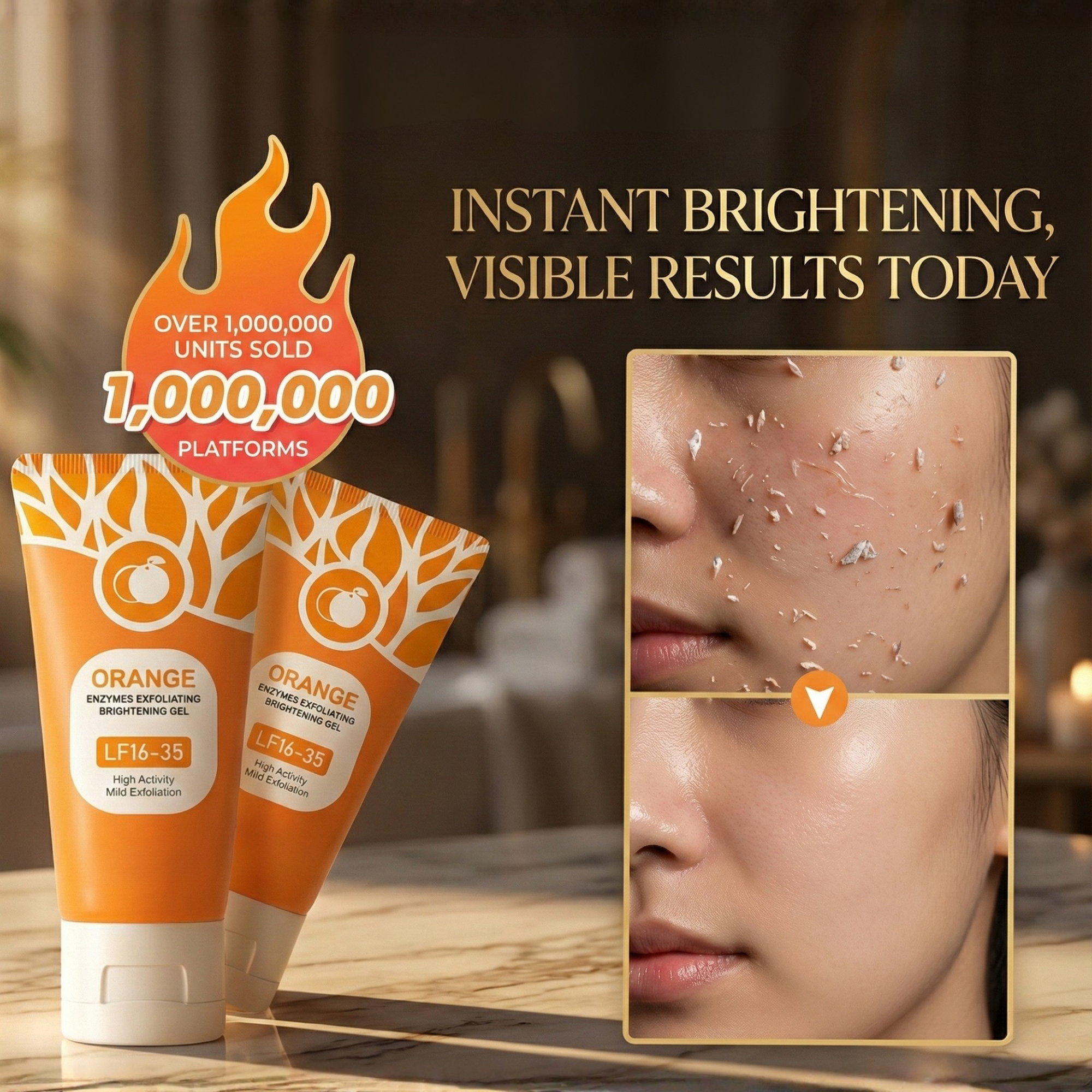 LumiBurst - Gel exfoliante enzimático para una piel suave, luminosa y renovada