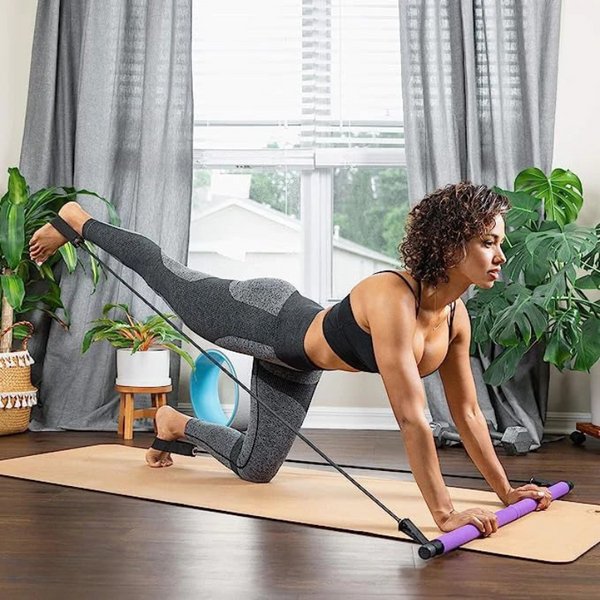 PowerSculpt Pro — Portable Pilates Bar Kit with Resistance Bands