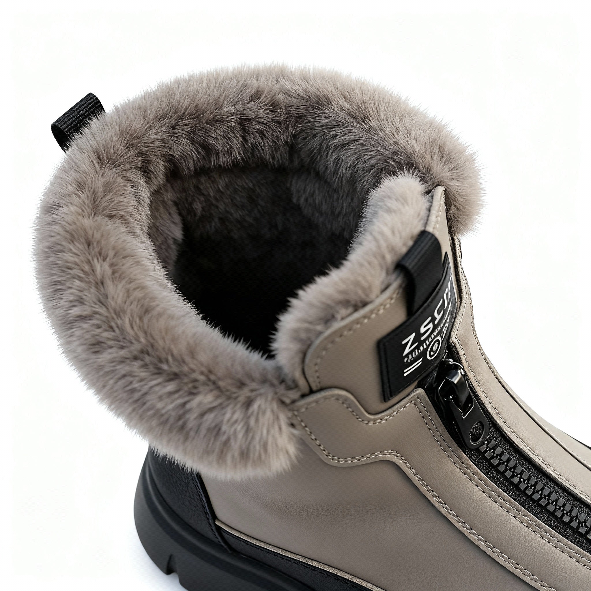 Insulated Zip Winter Boots for Cold-Weather Wear
