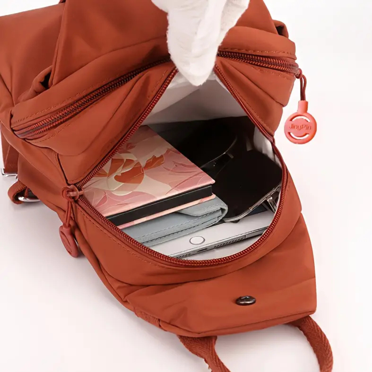 2-Way Commuter Backpack Crossbody Bag for Daily Use