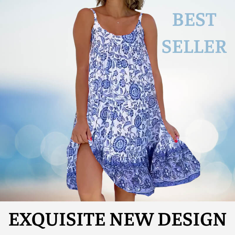 BloomMuse - Blomstret Cami Minikjole