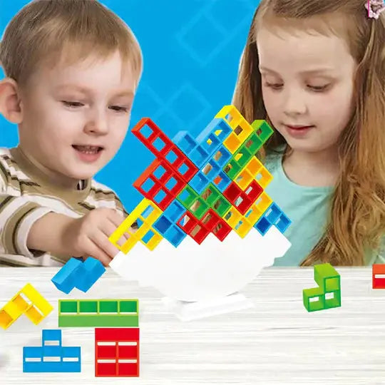 Balance Stacking Game for Kids – Interactive Building Blocks Family Board Game