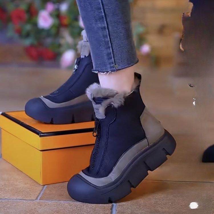 Insulated Zip Winter Boots for Cold-Weather Wear