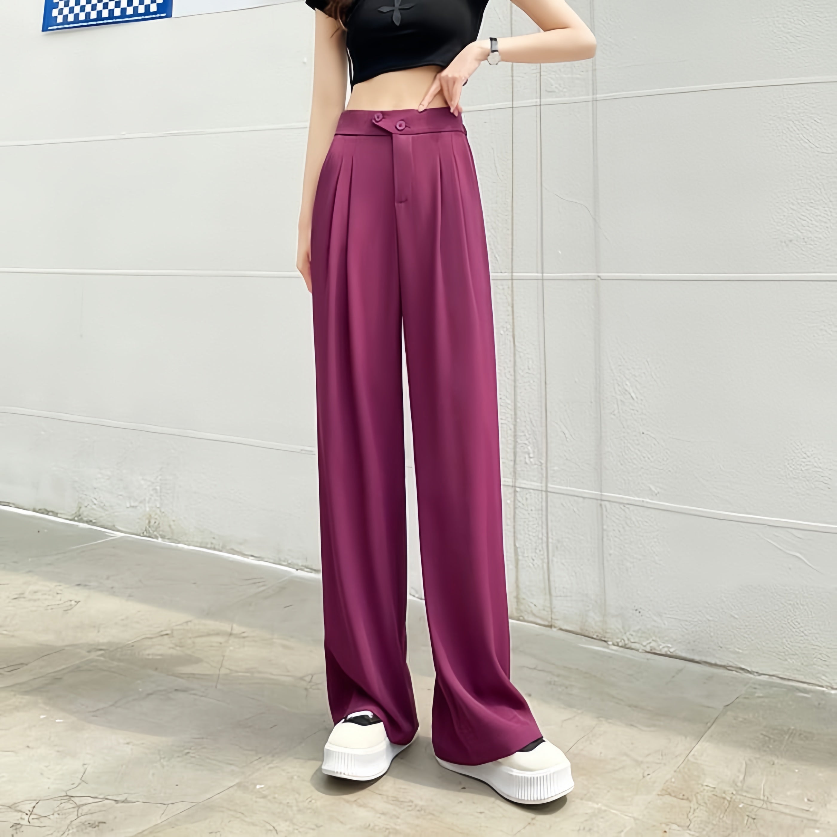SerenSilk™ Plus Size Pants — Effortless Comfort that Flattens, Breathes, and Boosts Your Confidence All Day