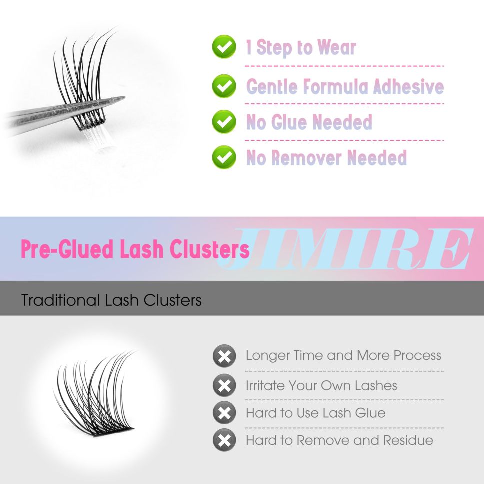 LashPress No-Glue Lash Extensions – Natural Volume