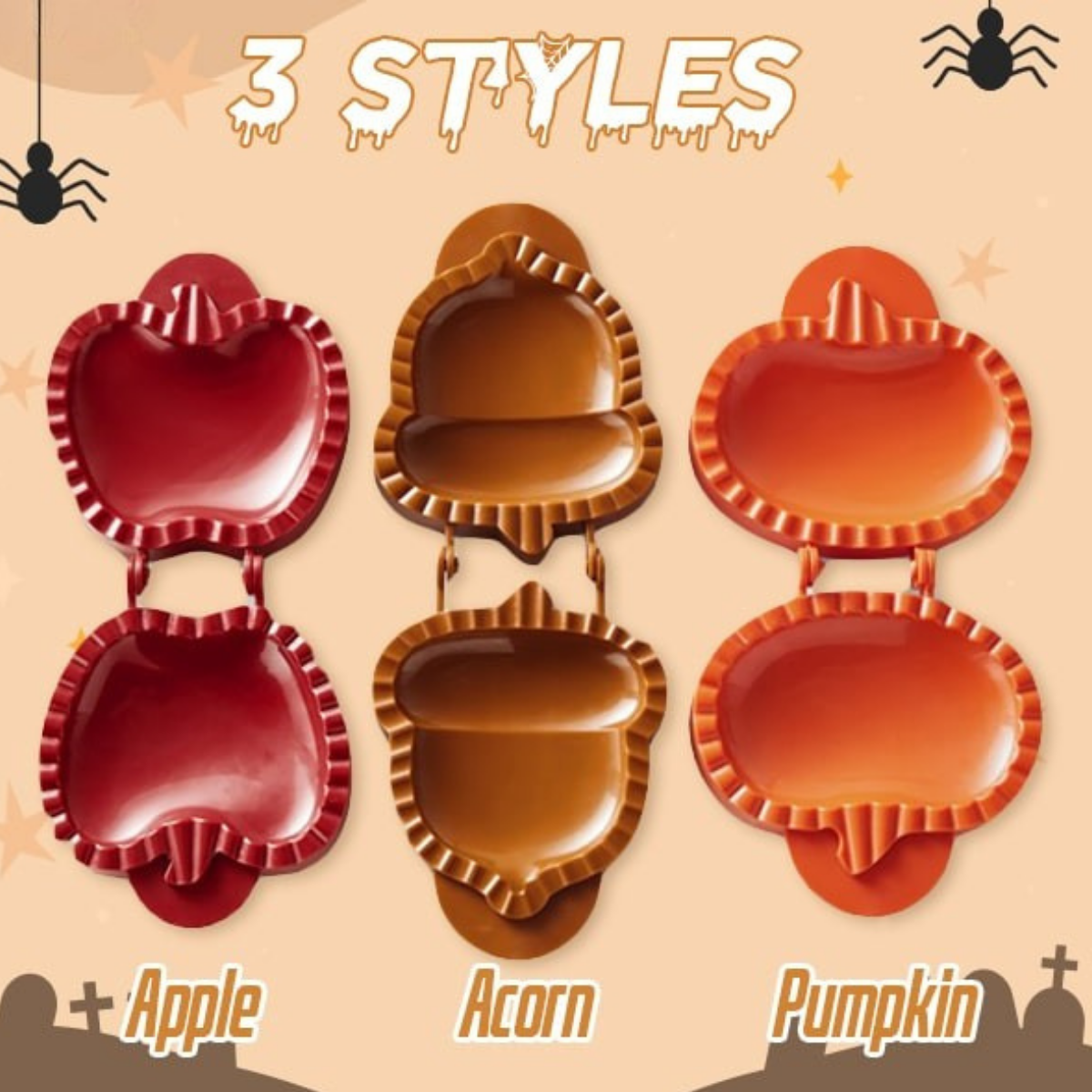 PieWhimsy ijesztő formájú kézipite‑készítő sütéshez