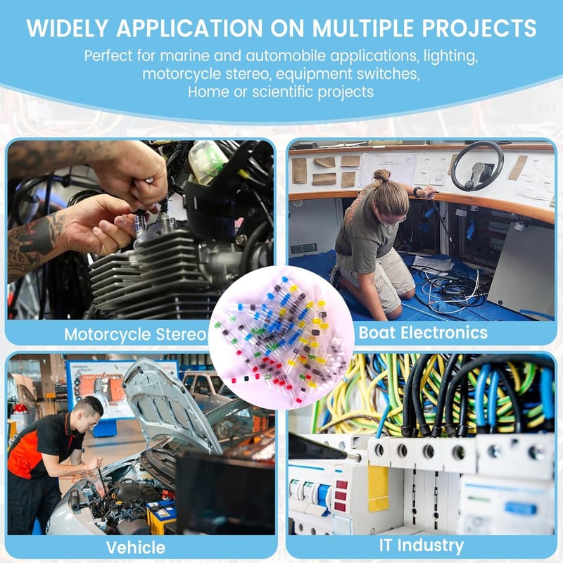 AquaSeal – Hőzsugorodó forrasztóhüvely készlet elektromos vezetékek bekötéséhez