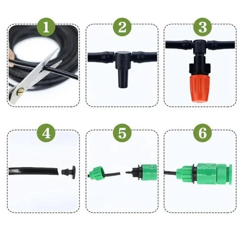 Garden Drip Irrigation Kit with Adjustable Sprayers