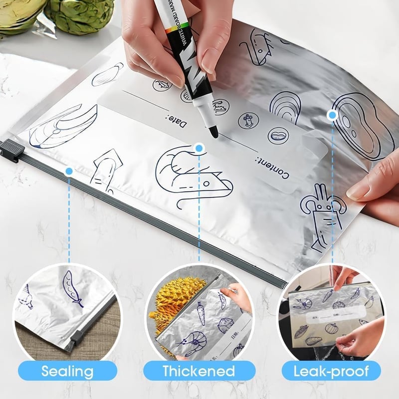FreshKeep – Reusable Foil Storage Bags