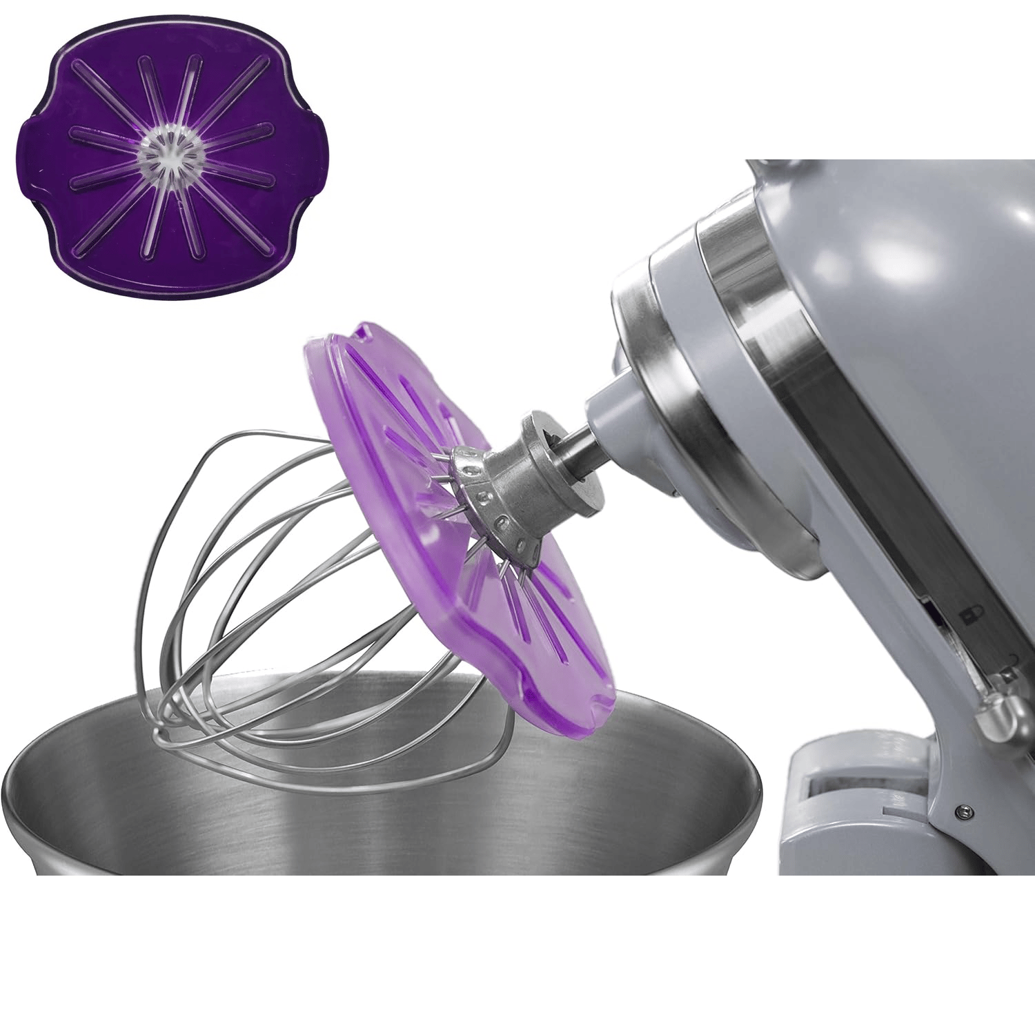 WhiskGuard ― 据え置き式攪拌機用 飛び散り防止 混ぜ合わせカバー