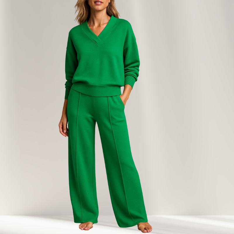 Effortless Elegance Two-Piece Set – Chic Top & Tailored Pants
