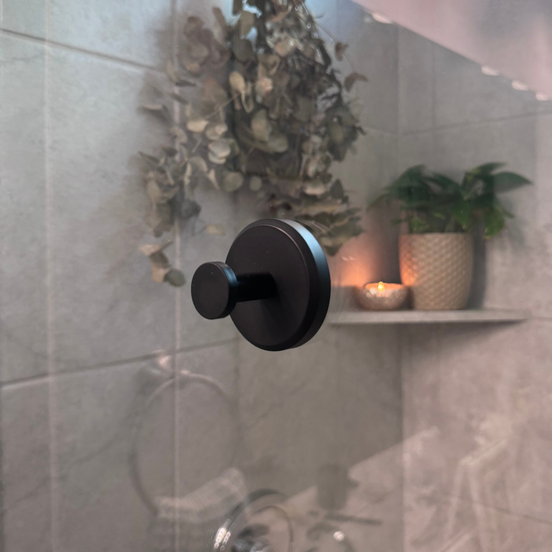 Ganci a ventosa con blocco a rotazione per bagno e uso domestico (set da 4 pezzi)