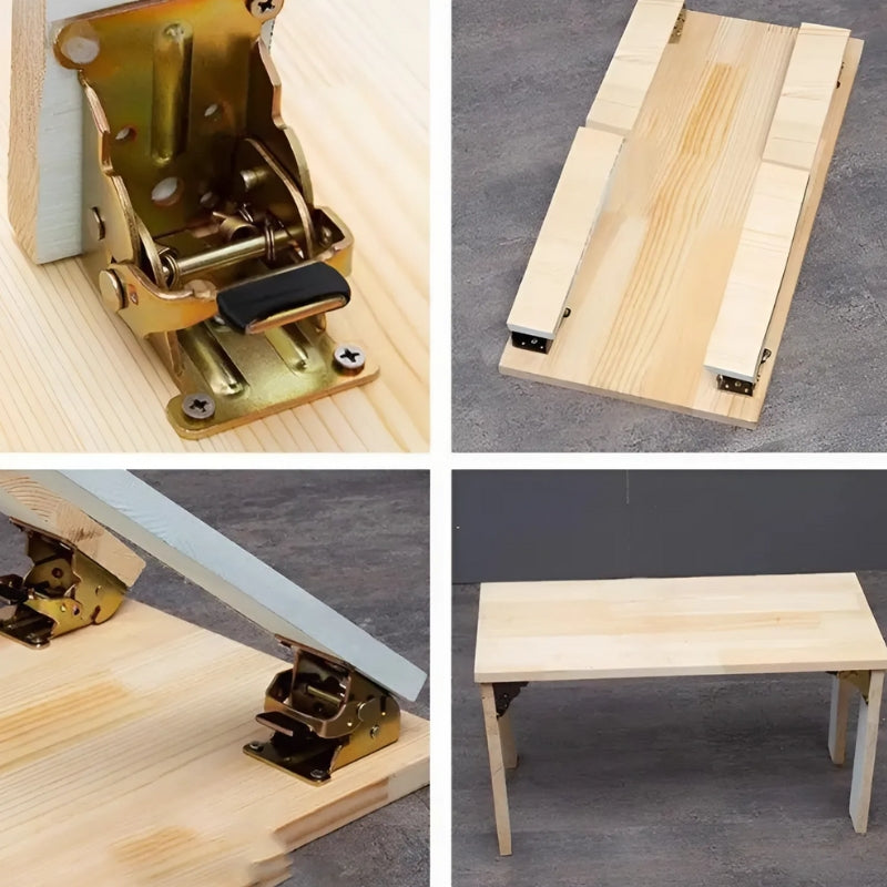 FlexiLock – Selbstverriegelnde 90°-Klappschaniere für Möbelprojekte