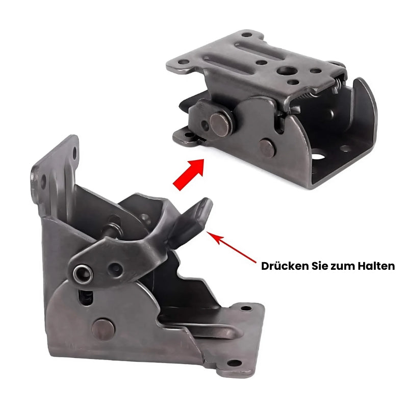 FlexiLock – Selbstverriegelnde 90°-Klappschaniere für Möbelprojekte