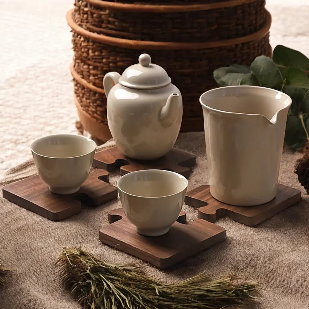 Alderon - Walnut Puzzle Coasters