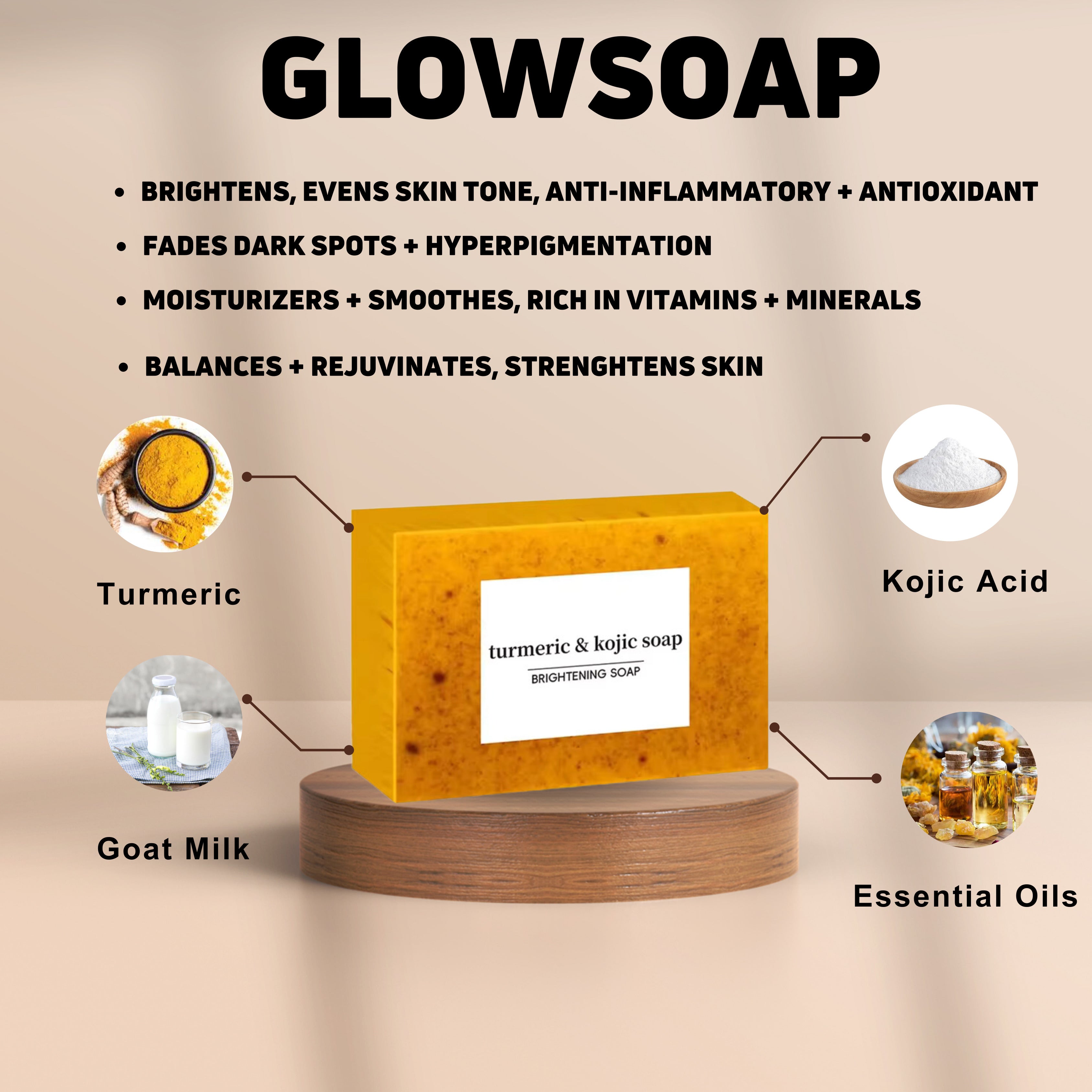 RadiantGlow – Gesichts- und Körperserum mit Kurkuma und Kojicsäure