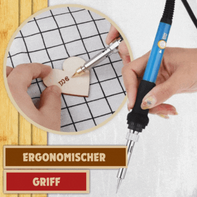 PyroCraft Pro — Set mit Brandmalstift für Holzbrandmalerei und Pyrografie