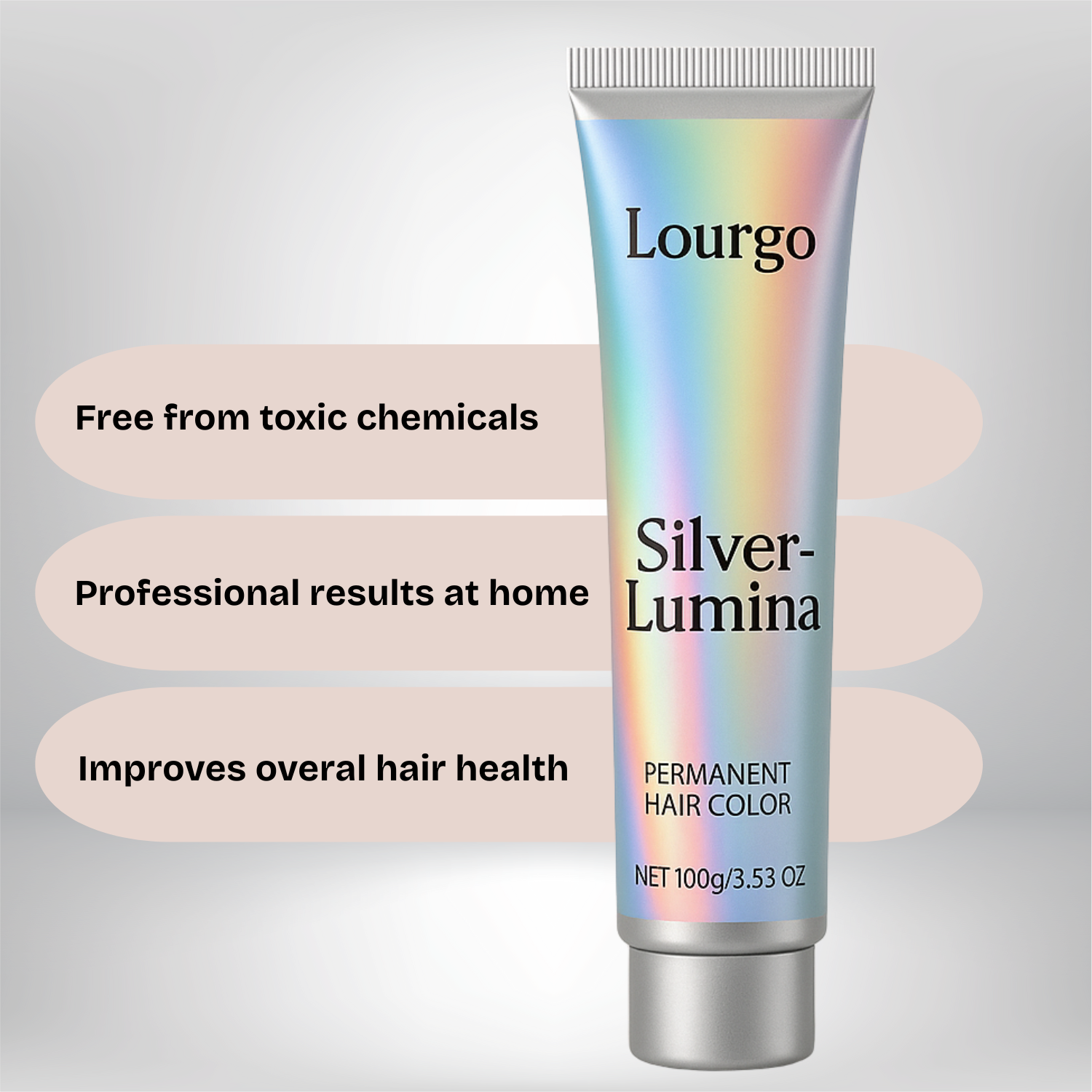 SilverLumina - Silver Hair Color Cream for Cool-Tone Finish