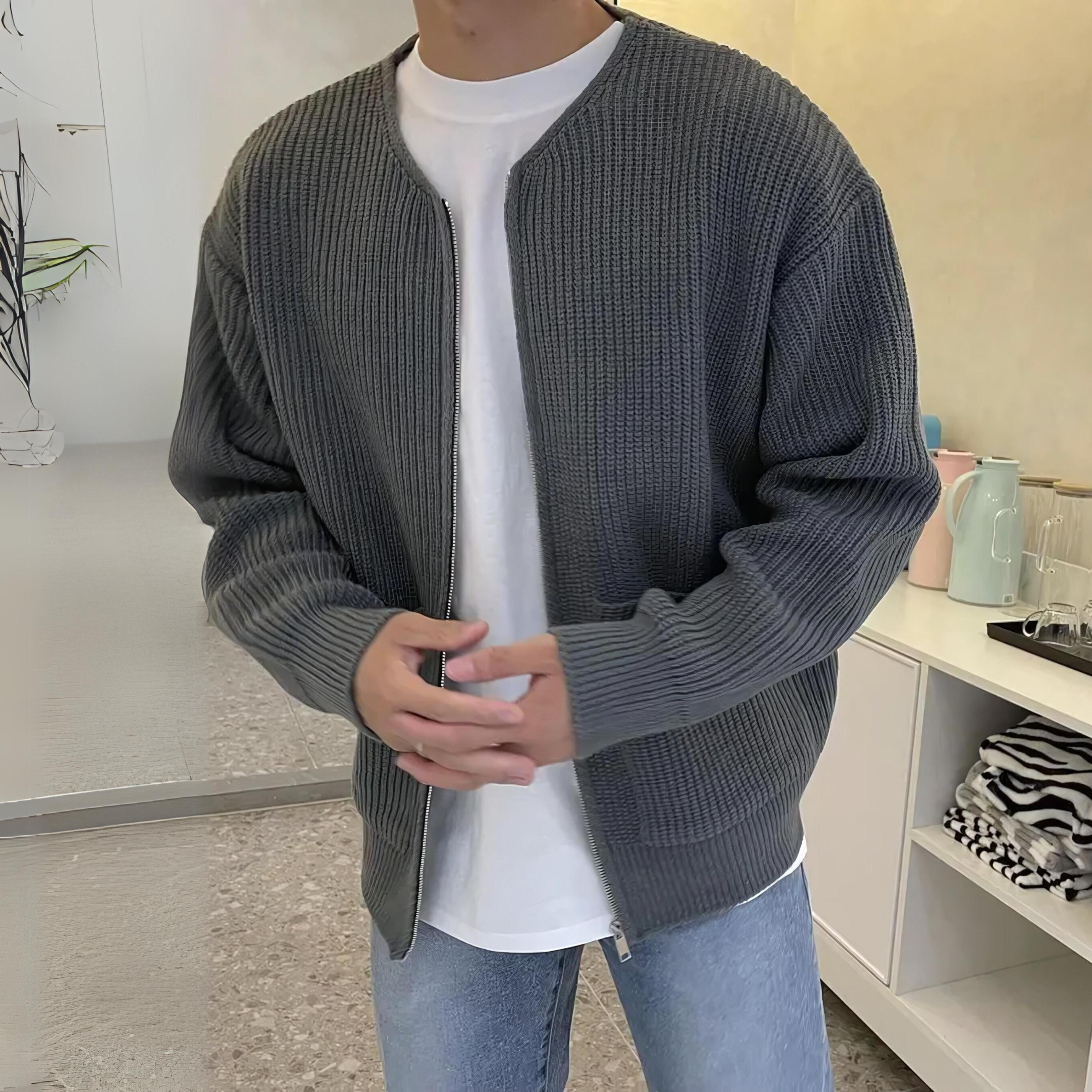 Cashmere Zip Cardigan – Refined Comfort