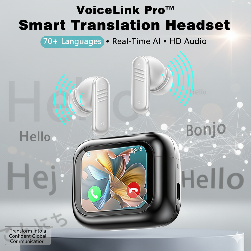 VoiceLink Pro - Smart Translation Headset for Real-Time Communication
