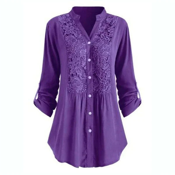 Long Puff Sleeve Blouse for Women