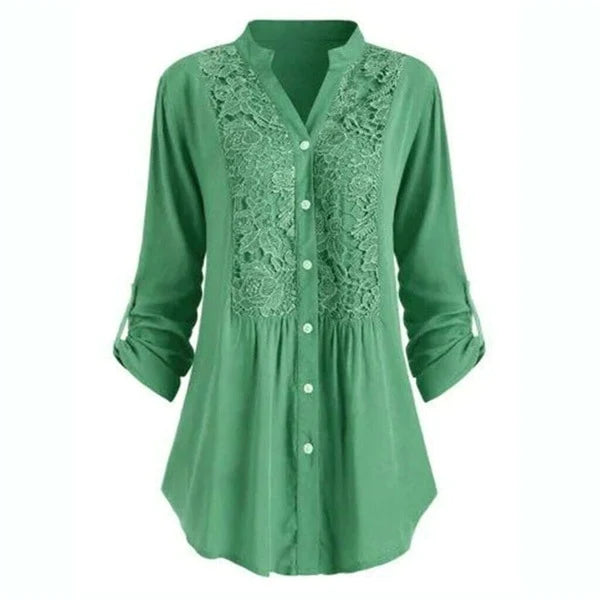 Long Puff Sleeve Blouse for Women