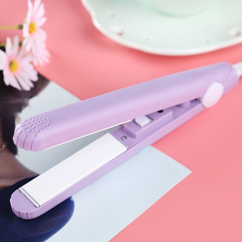 Twirly - Mini Hair Curling & Straightening Iron for Travel & Touch-Ups