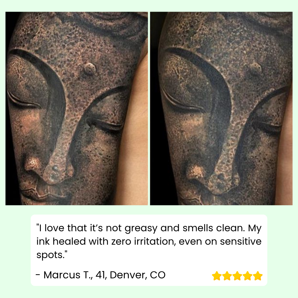 InkGlow – tatuoinnin hoitobalsami kosteutukseen ja tatuoinnin ulkonäön korostamiseen