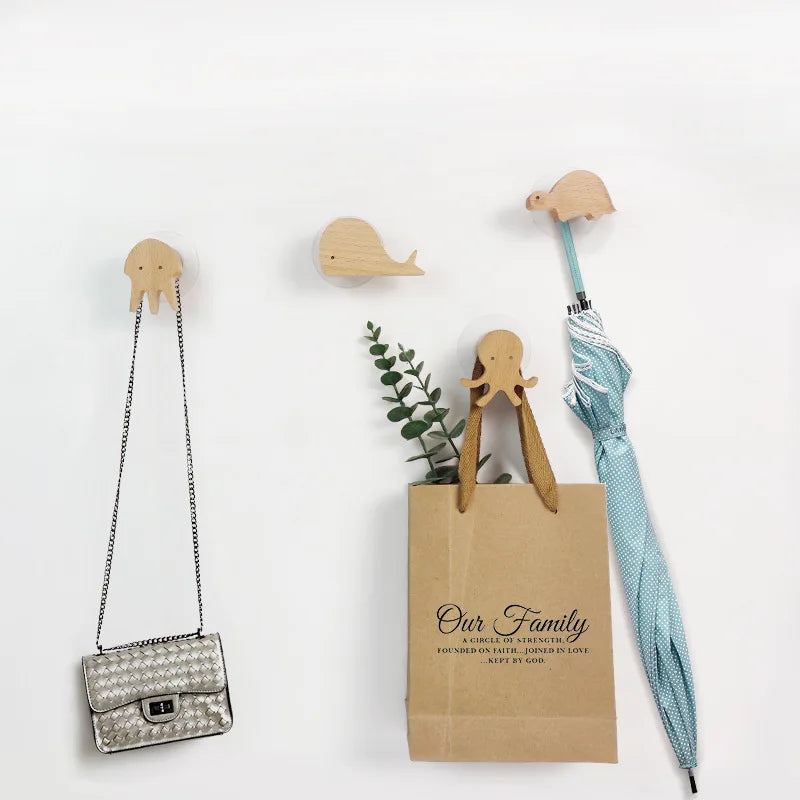 NordicPals - Set houten dierenwandhaken