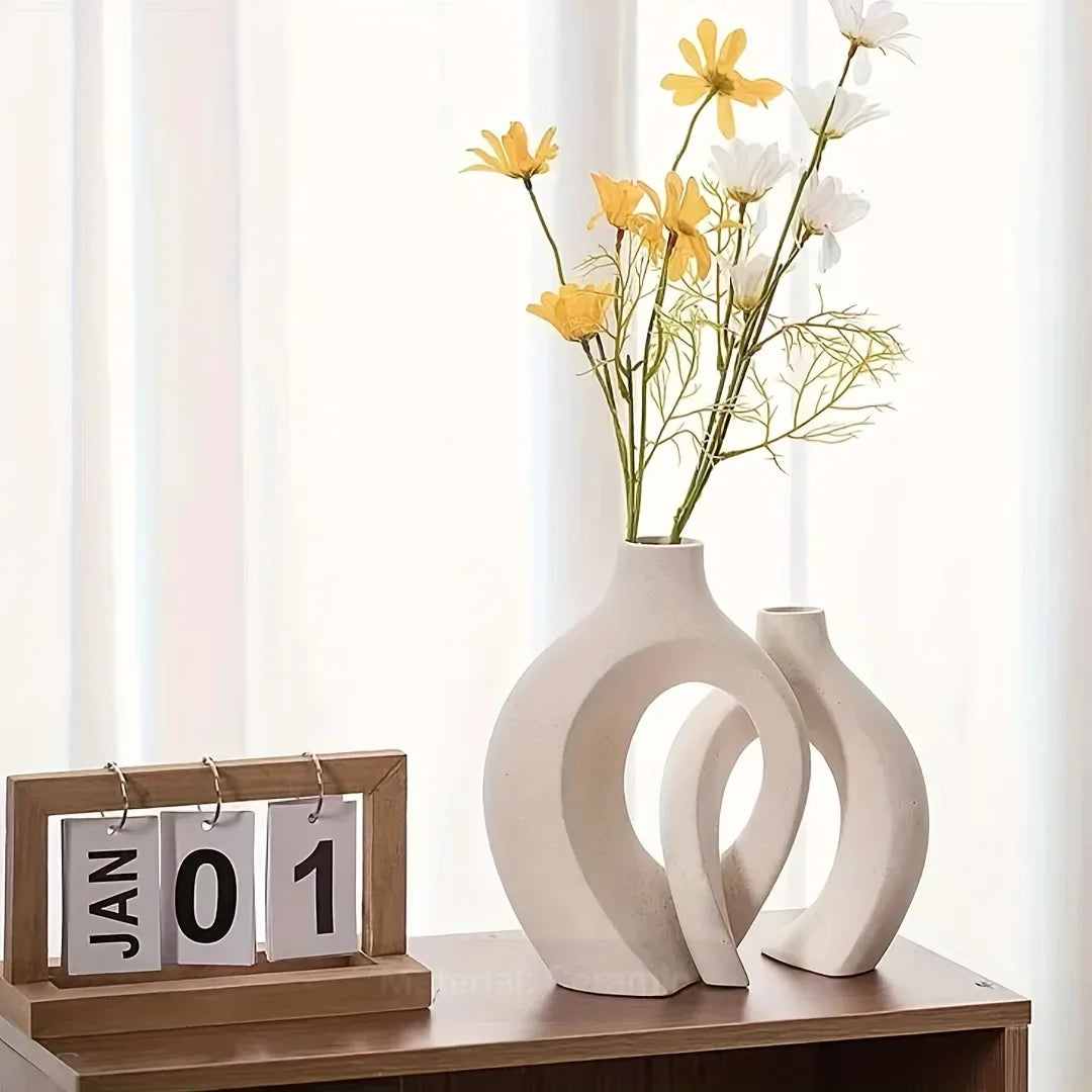 VaseCharm - Modern Ceramic Vase Set of 2