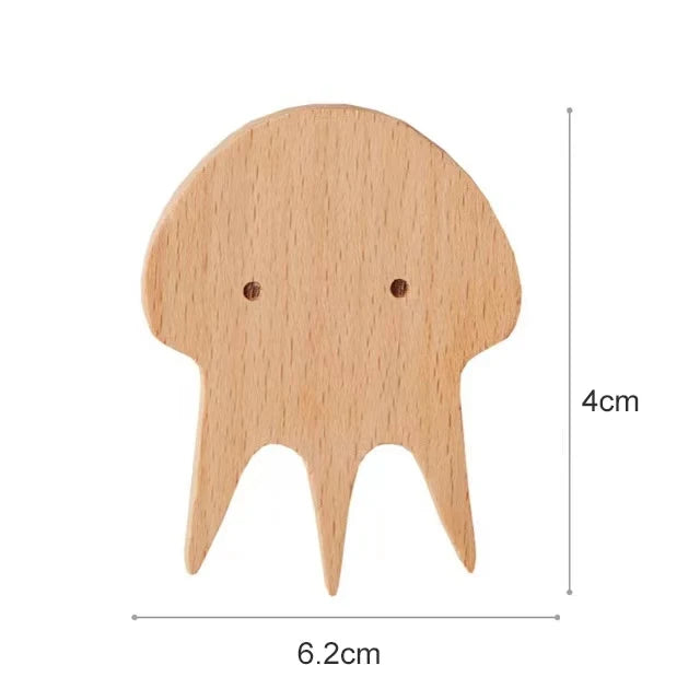 NordicPals - Set houten dierenwandhaken