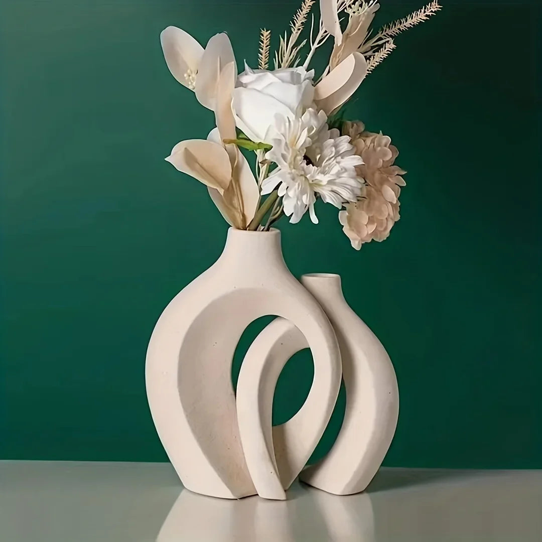 VaseCharm - Modern Ceramic Vase Set of 2