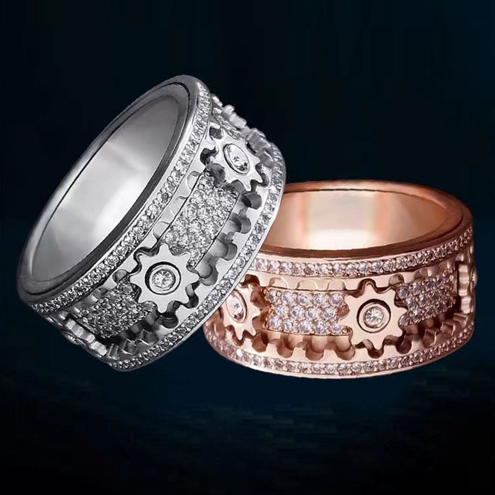 GearRing - Rotary Gear Ring with Spinning Outer Band