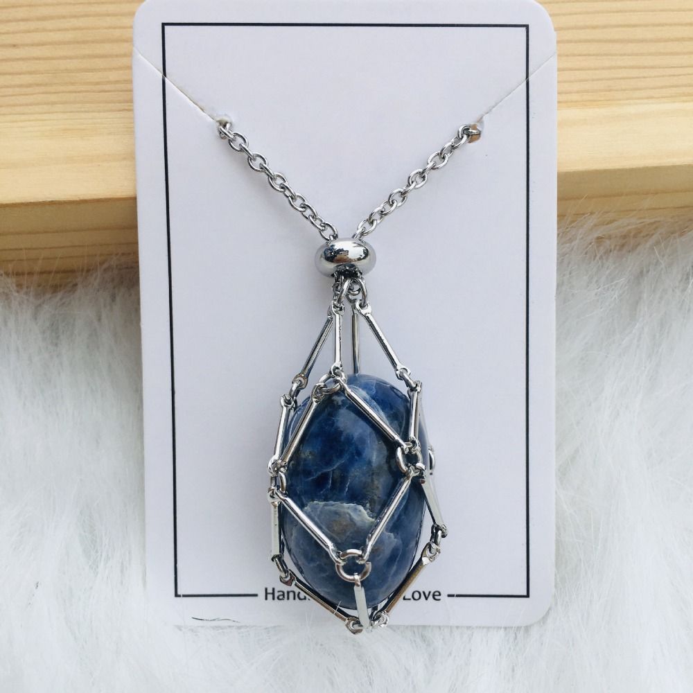 Interchangeable Crystal Stone Necklace