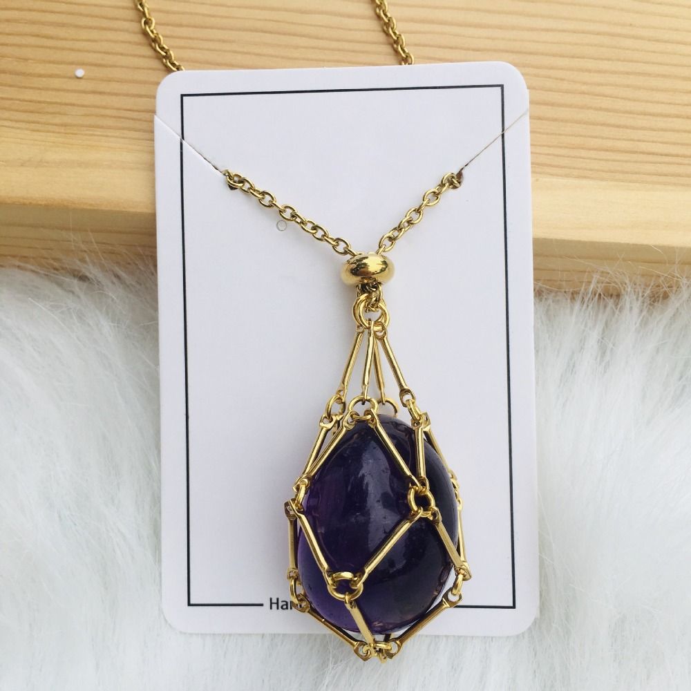 Interchangeable Crystal Stone Necklace