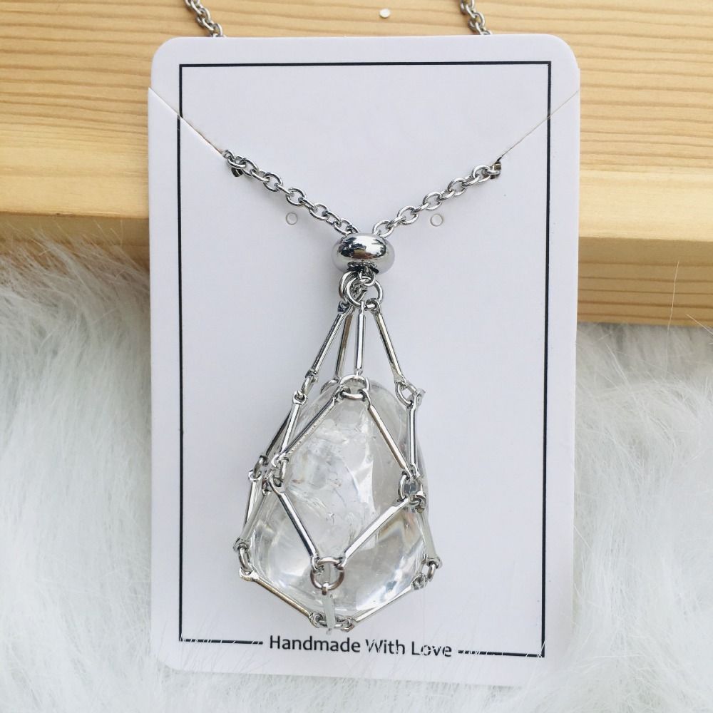 Interchangeable Crystal Stone Necklace