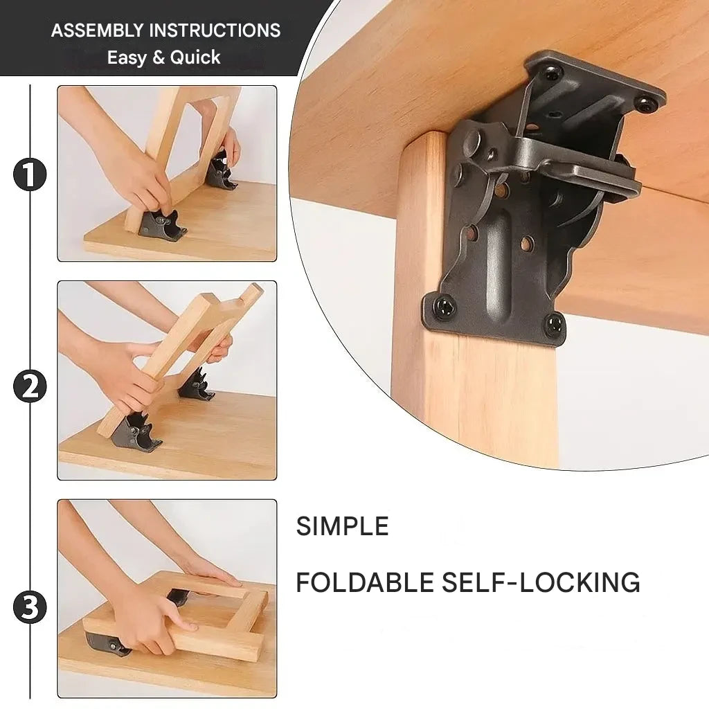 TitanFold — Raskaat kokoontaitettavat pöytätelineet