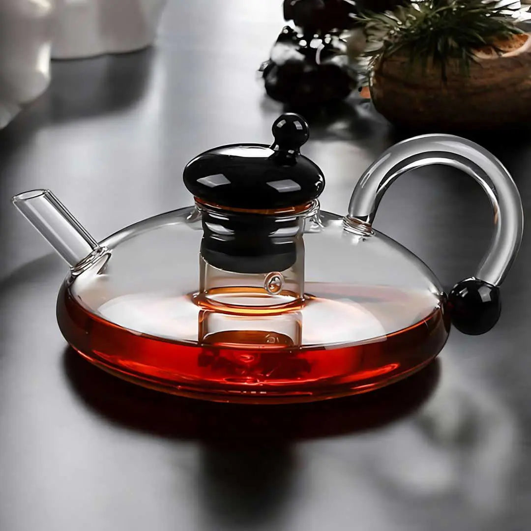 Sereno Filtration Teapot Set – 600ml Glass Brewing Set