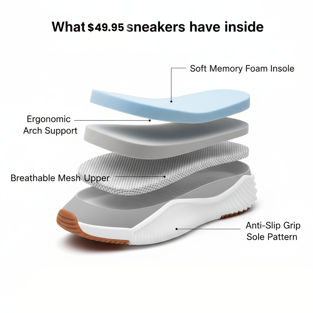 ComPad - Supportive Comfort Sneakers for All-Day Walking