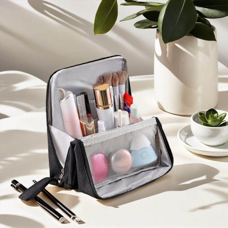 Lunette – Makeup Organizer Bag with Compartments & Zipper